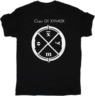 Unisex-Shirt Baumwolle Oversize Große Größe Neues Clan of Xymox Logo T-Shirt Schwarze Baumwolle Unisex YA264