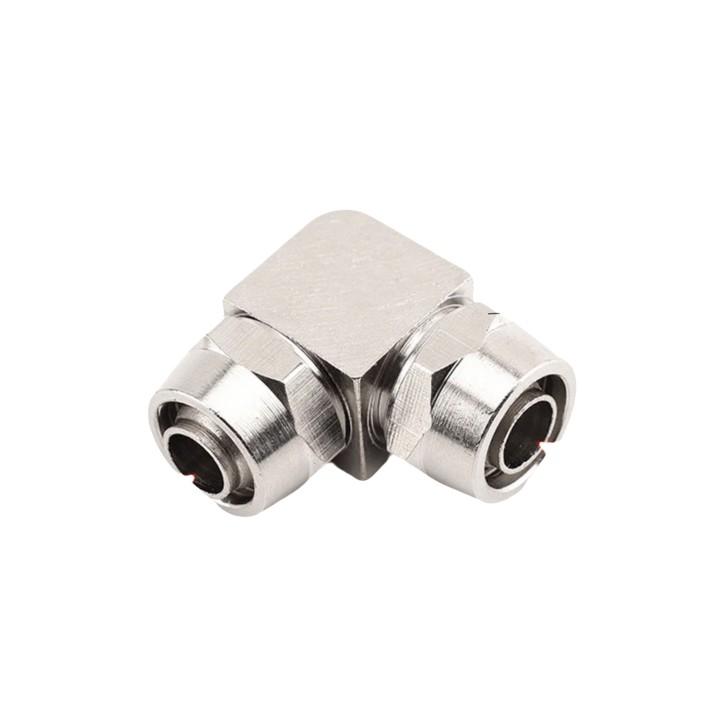 3pcs quick connector kit nickel plated copper pipe fittings straight elbow and tee for easy and firm connection