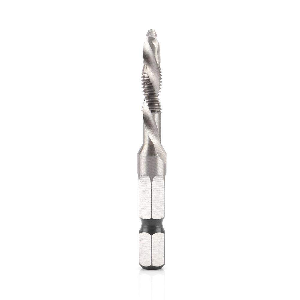 Hex Handle Tap Drill Bits M5 HSS 1/4" Hex Shank Drill & Tap Taper Drill Bits Power Tool Part