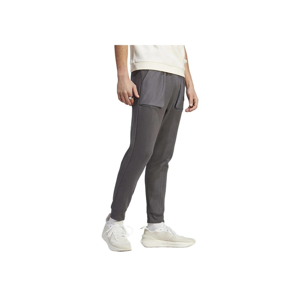 adidas Solid Color Pocket Detail Cuffed Casual Sports Pants Men Bottoms Gray IC9746