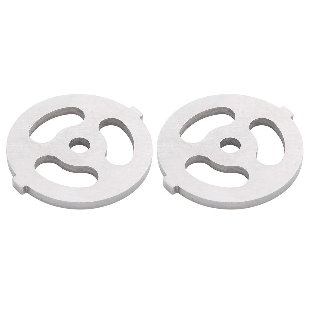 2 Stück Fleischwolfmesser 304 Edelstahl Schneidscheibe 7mm 0.3in ID für 5# Typ B Fleischwolf