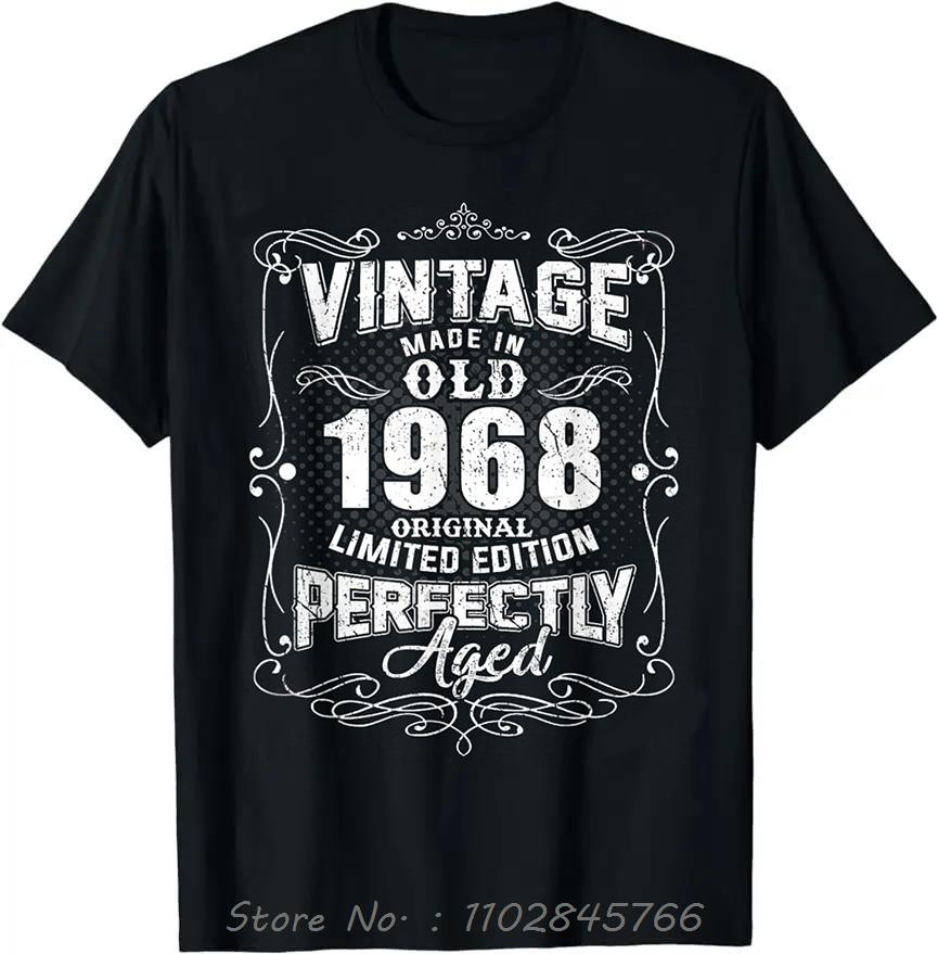 Legends Born In 1968 Oversized Tshirt Bday Mens Clothing On Demand Cotton Tshirt Ropa Hombre Fashion Fitness T Shirt Tops