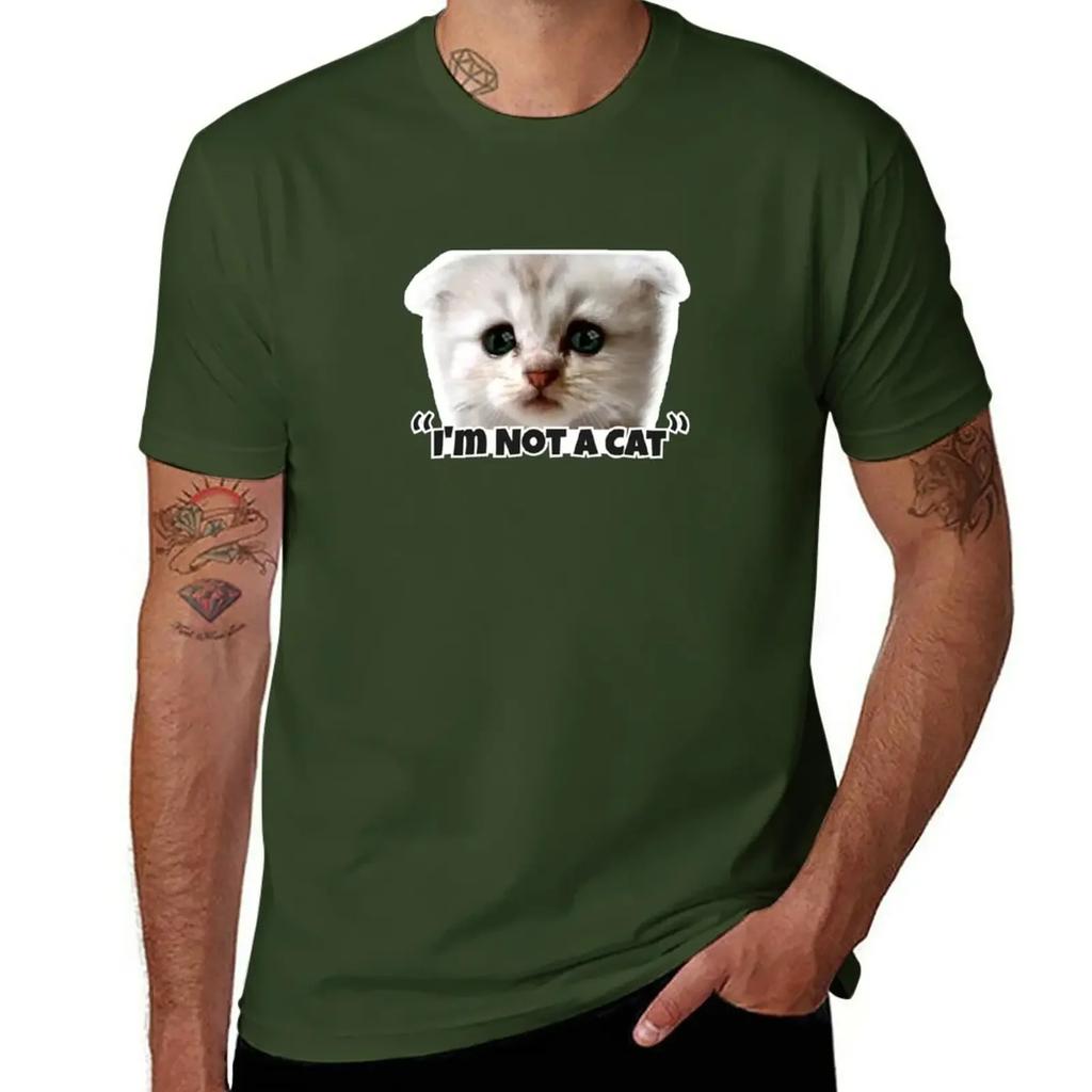 I'm Not a Cat T-Shirt quick-drying sports fans t shirt for men