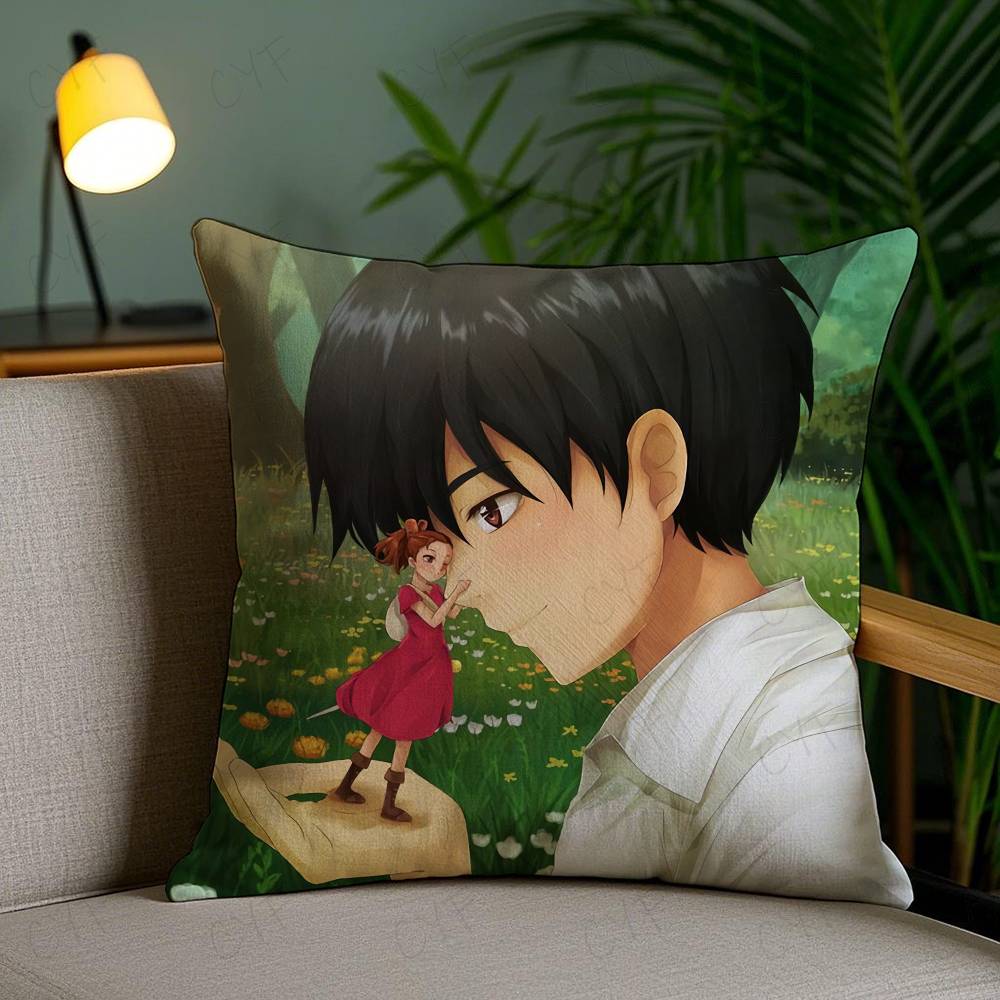 The B-Borrowers Arrietty Anime Pillow Case Custom Printed Brushed Fleece Pillow, Baby Skin-Touch, Eco-Friendly Dye-Sublimation C