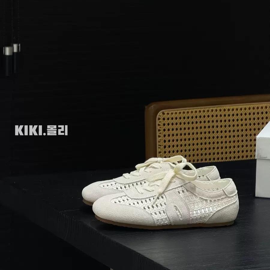 

Версия~ Ретро полые плетеные на плоской подошве универсальные дышащие спортивные и повседневные туфли на шнуровке женские 35