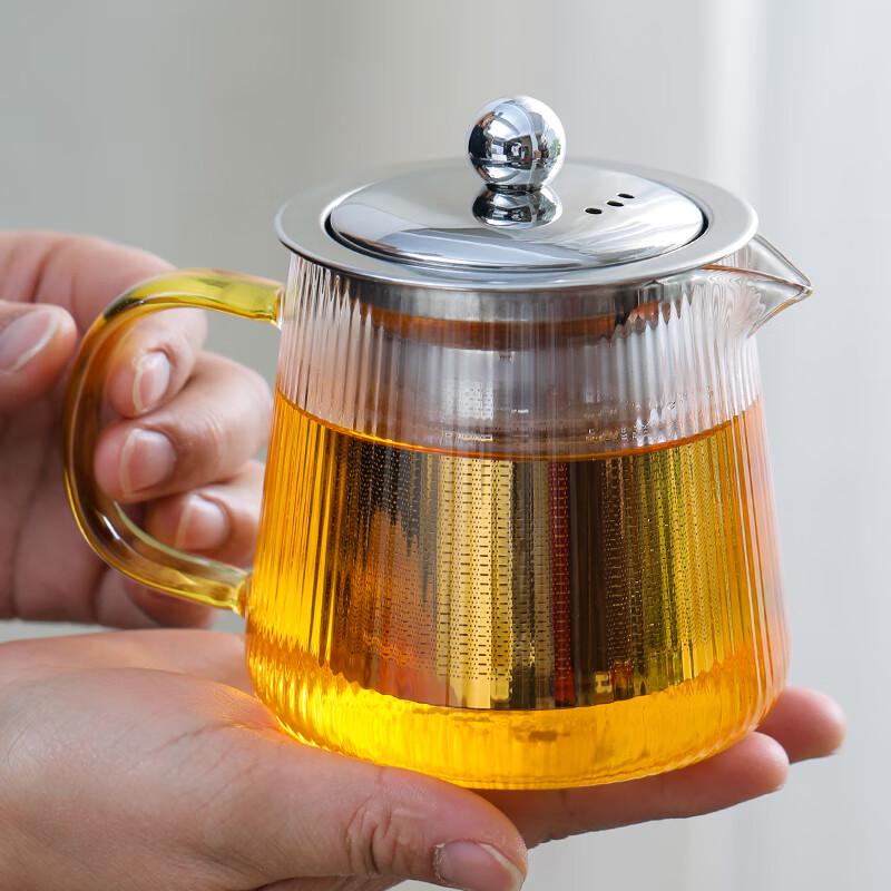 MULTIPOTENT High Borosilicate Glass Teapot with Steel Infuser