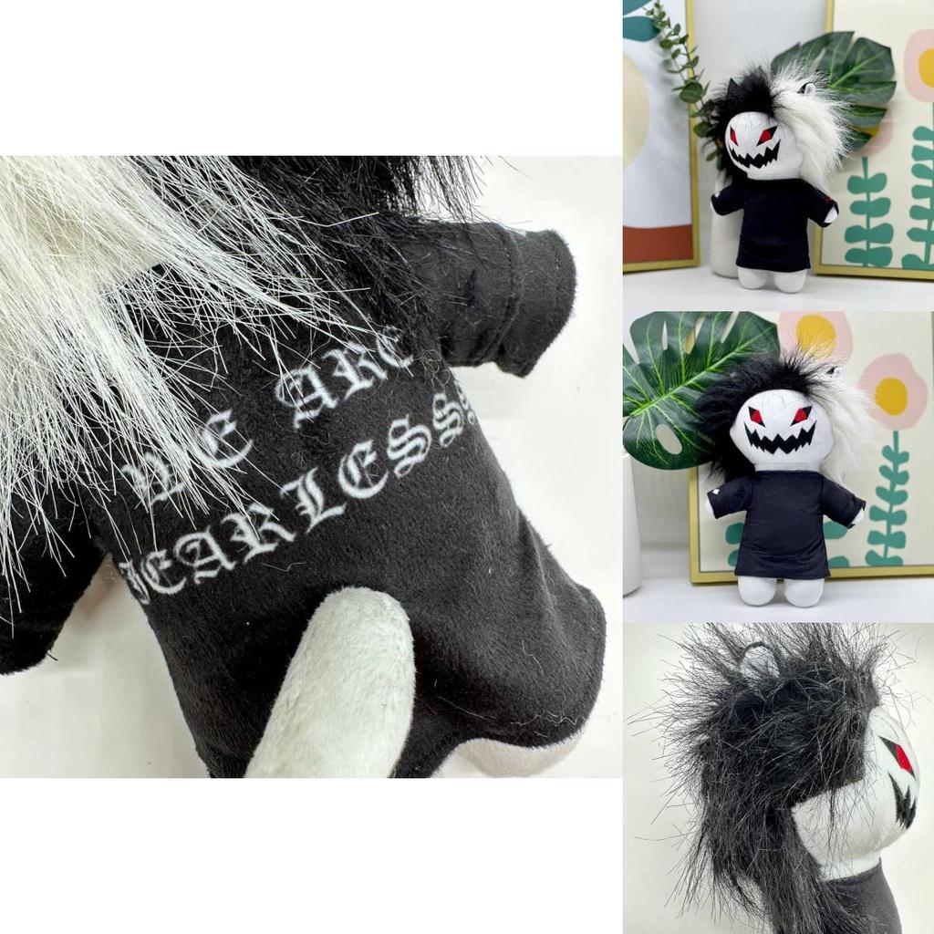 Zxc Cat Plush Halloween Black And White Grinning Cat Stuffed Toy 27cm/10.62in Height