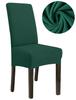 Cover Chair Thick Jacquard Bottle Green Size L Large High Backrest 70Cm