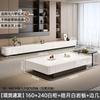 Italian Style Black Slab TV Stand Cabinet Set Coffee Table Living Room Luxury Modern Side End Table Home Furniture Decor