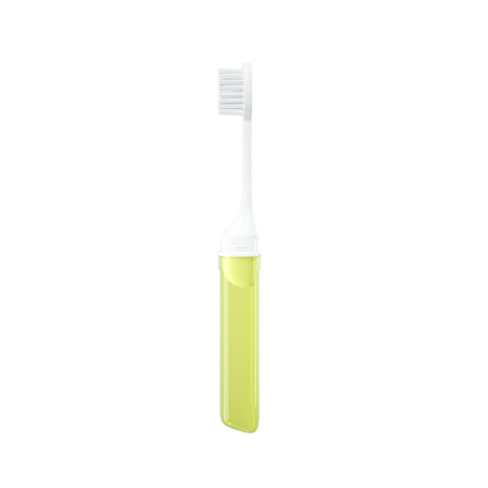 Mini Travel Toothbrush Foldable Portable Small Dental Brush Folding Traveling Adult Toothbrush In Transparent Candy Colors