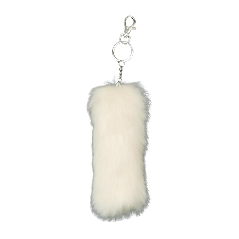

[COZENTA] tail key ring strap fur Fluffy Fluffy fox cosplay disguise accessories 15cm (beige)