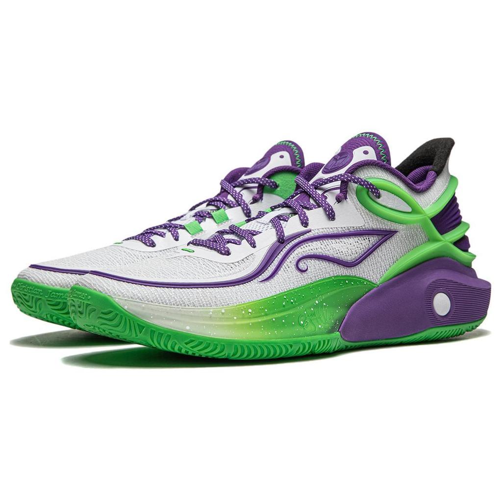 Li Ning CJ 3 Cushioning Slip Resistant Abrasion Resistant Lightweight Rebound Low top Basketball Shoes Men's ABAU007-8