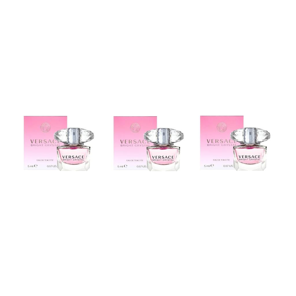 VERSACE Sample Set, Pink Radiance Crystal Diamond Pink Diamond Eau De Toilette Pomelo Peony Lotus