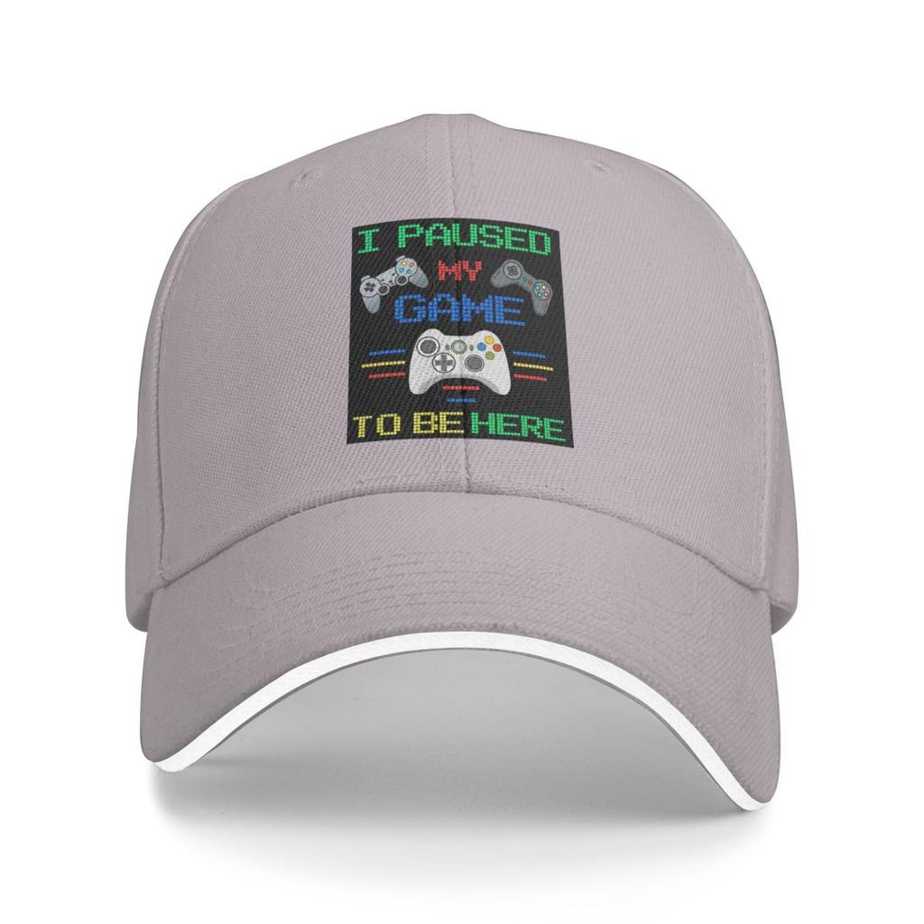 I Paused My Game To Be Here Game Controller Baseball Caps Snapback Baseball Hats Breathable Casual Casquette for Men And Women