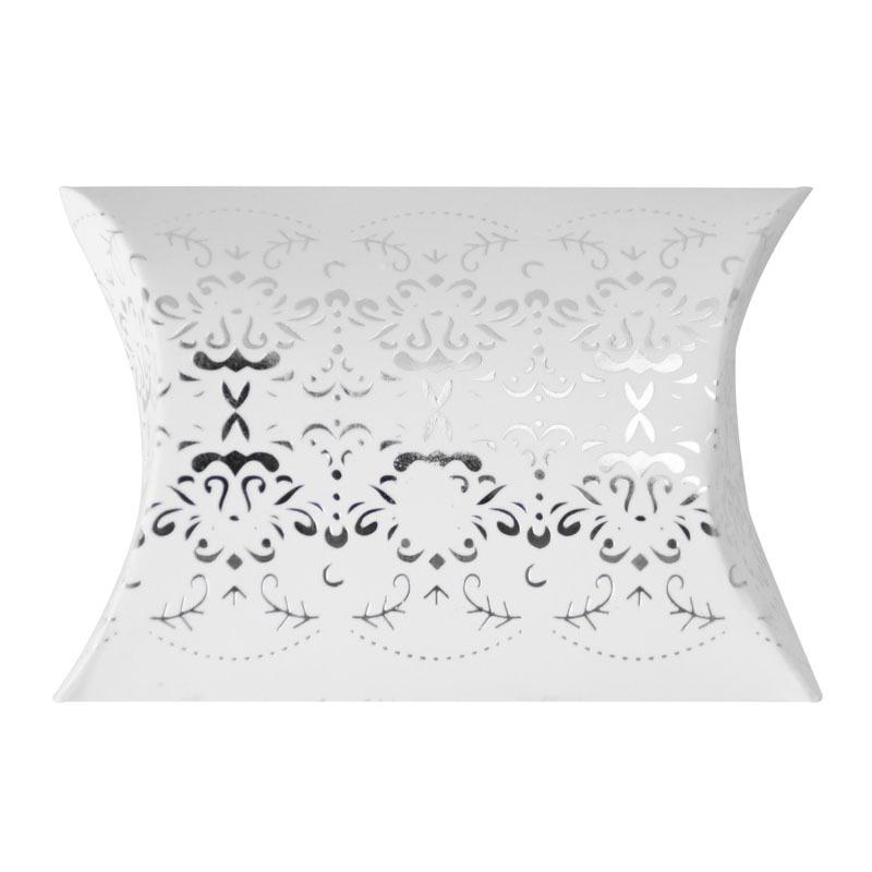 

Creative Bronzing Happy Candy Box European Pillow Box, Hot Silver Pillow Packaging Carton
