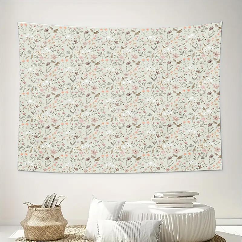 unframed Boho Tapestry Wall Hanging Nature Floral Botanical Forest Tree Fern Vintage Aesthetic Room Decor Bedroom Living Room Ho