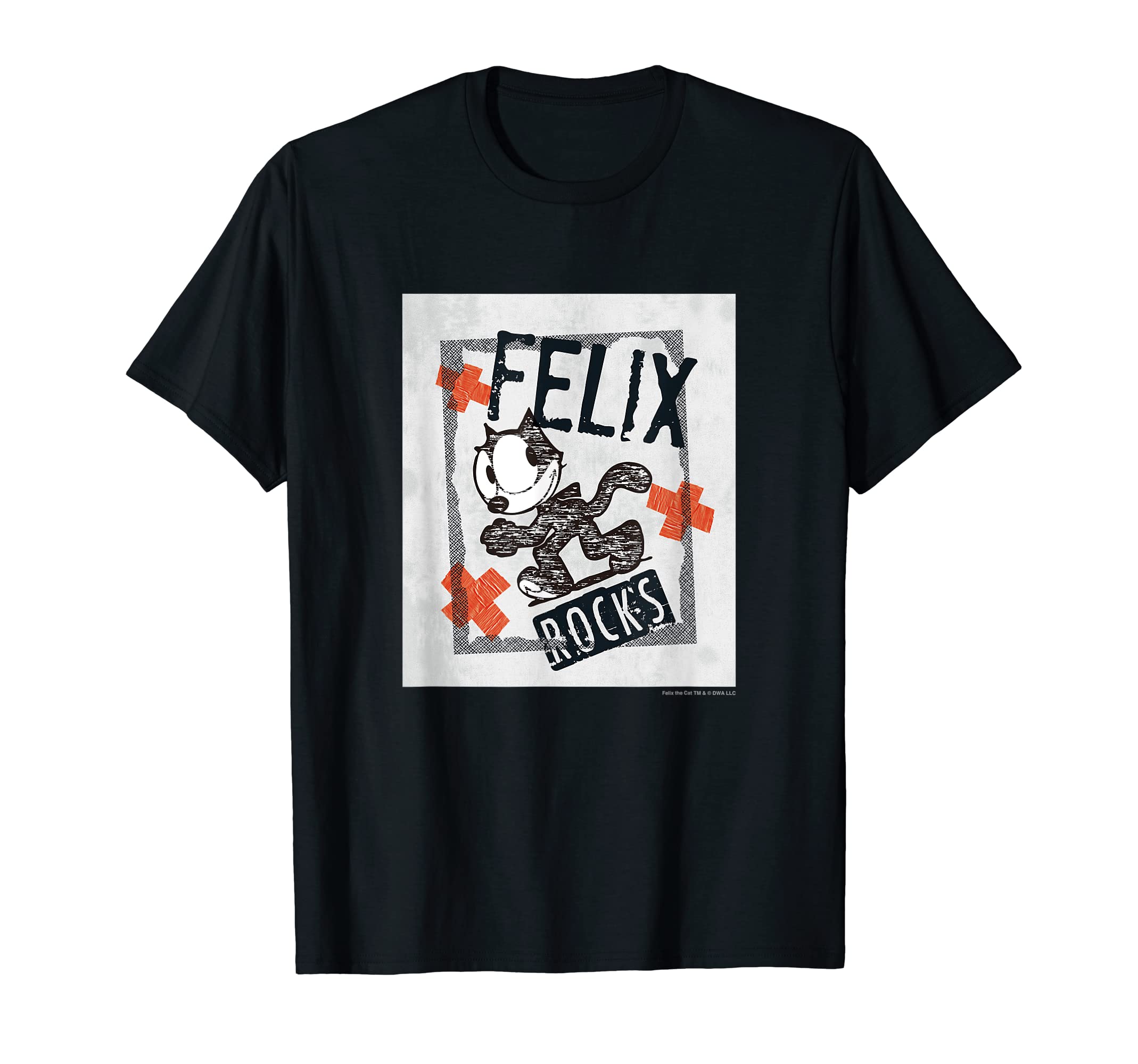 

Felix the Cat FELIX ROCKS (STAMP) T-shirt чорний