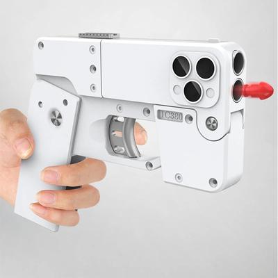 Mini Toy Gun Adult Creative Mobile Phone Case Folding Soft Mobile Spray Phone Soft Bullet Life Card Cop357 Throwing Shell Gun