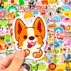 100 Small Size 4cm Mixed Cartoon Animal Children's Stickers DIY Luggage Computer Waterproof Stickers