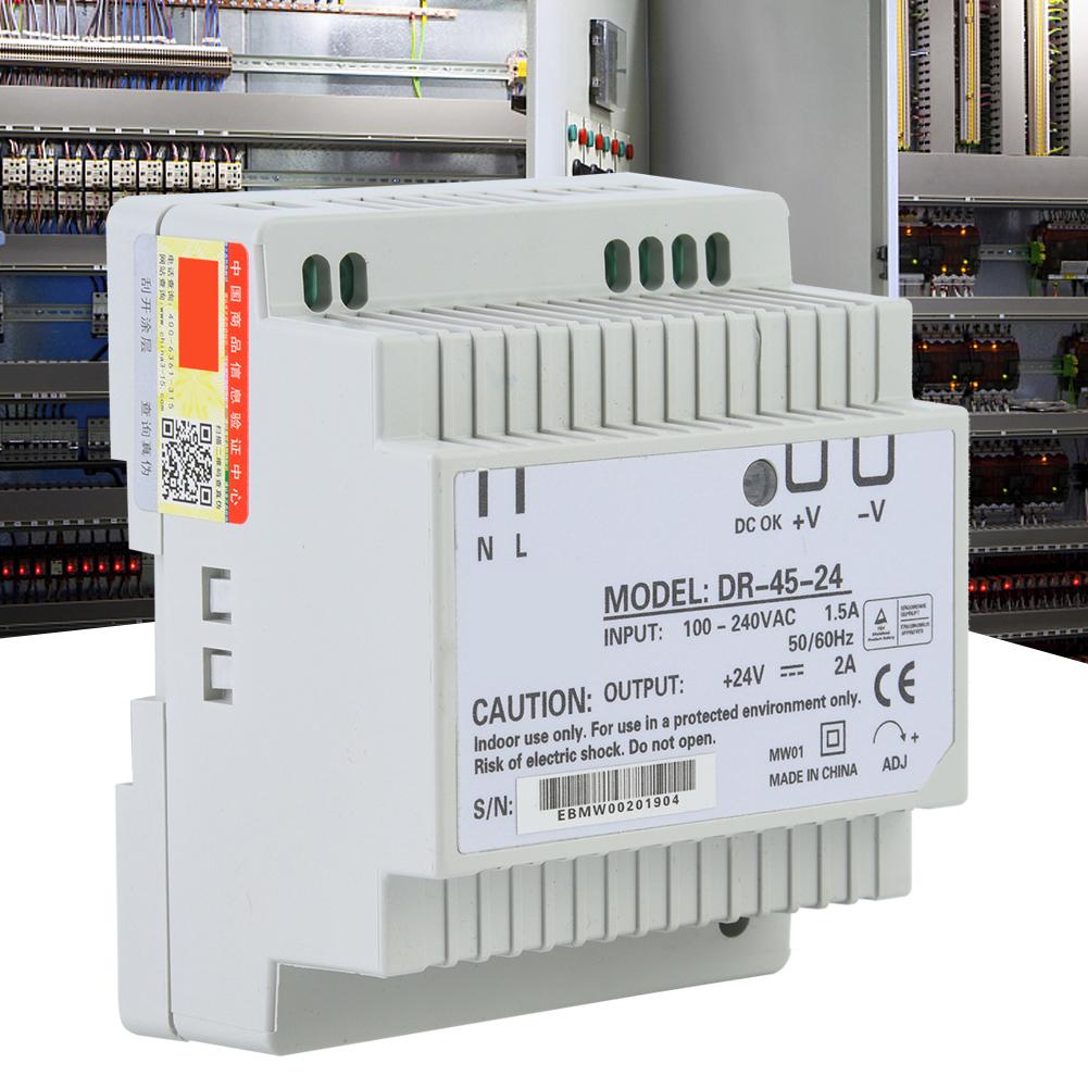 DR 45 24 45W Single Output 24V Din Rail Power Supply AC DC Switching Power Supply