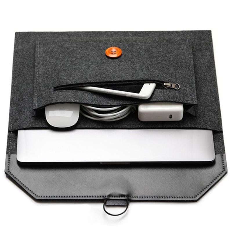 

Custom Logo Felt Laptop Sleeve for Apple Tablets 11 темно-серого