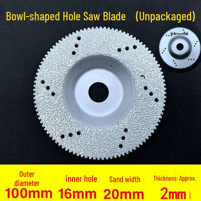 Brazed Diamond Saw Blade for Marble, Stone, Ceramic & Glass Cutting