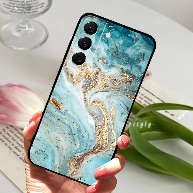 Case For Samsung S22 Fundas S22 Plus 5G Soft Silicone Phone Cover For Samsung Galaxy S22 Ultra S22+ Black Matte Bumper Shell