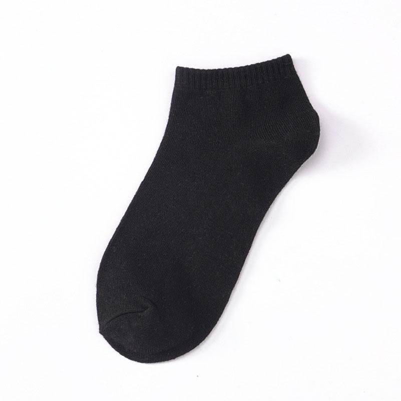 LKWDer 5 Pairs Large Big Plus Size 46,47,48 Mens Socks Business Casual Ankle Socks All-match Pure Color Cotton Calcetines Hombre
