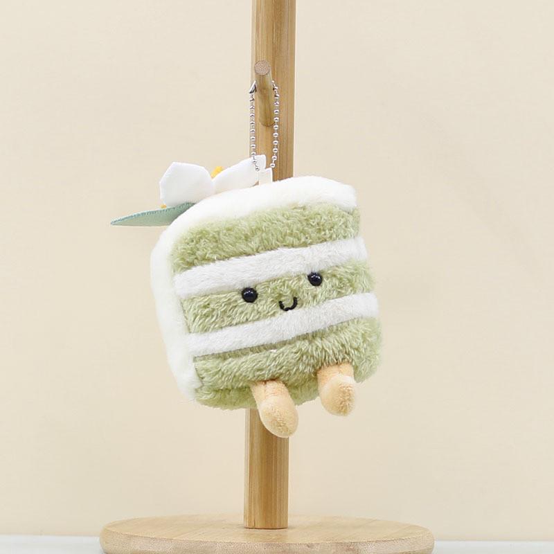 Triangle Plush Cake Keychain Cute Dessert Doll Perfect Birthday Gift For Girls
