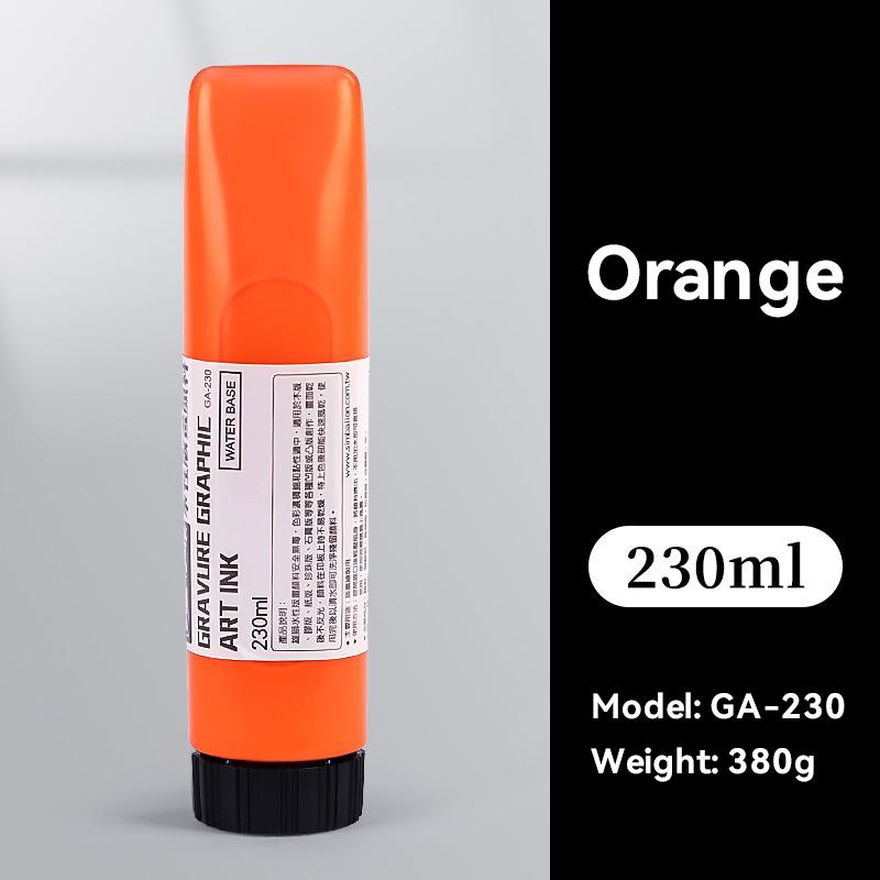 

Art Printmaking Ink Pigments 230ml Washable Water-based Engravings Printing Paint Linoleum Blocks on Paper Glue Board Wood Wall