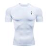 Men's Compression Printed T-shirt, Quick-Dry Fabric, Long-Sleeve Top Suitable for Bodybuilding and Running. RL802
