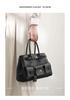 Autumn and winter fashion platinum tote large capacity high-end tote bag design shoulder portable women's bag