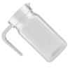 500ml Acryl Transparente Saftflasche Gestreifter Wasser-Eiskalter Saftkrug mit Deckel für Bar Zuhause