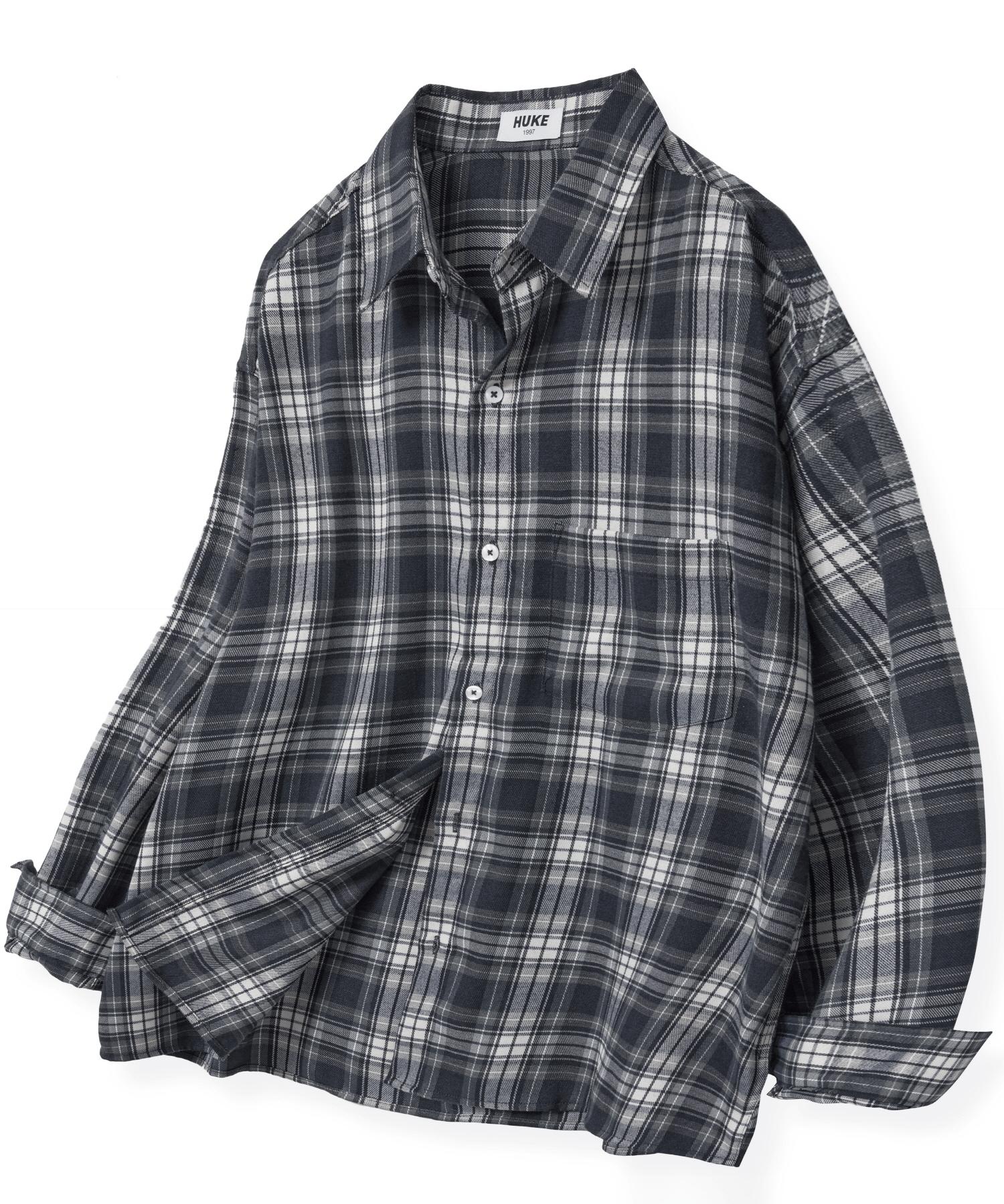 Hook The City Check Shirt (Pastel Navy) M