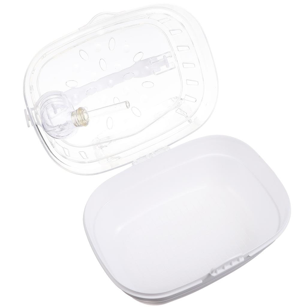 Hamster Travel Box Small Pet Container Abs House Outdoor Carrier Lightweight Portable Breathing Box Guinea Pig Hide