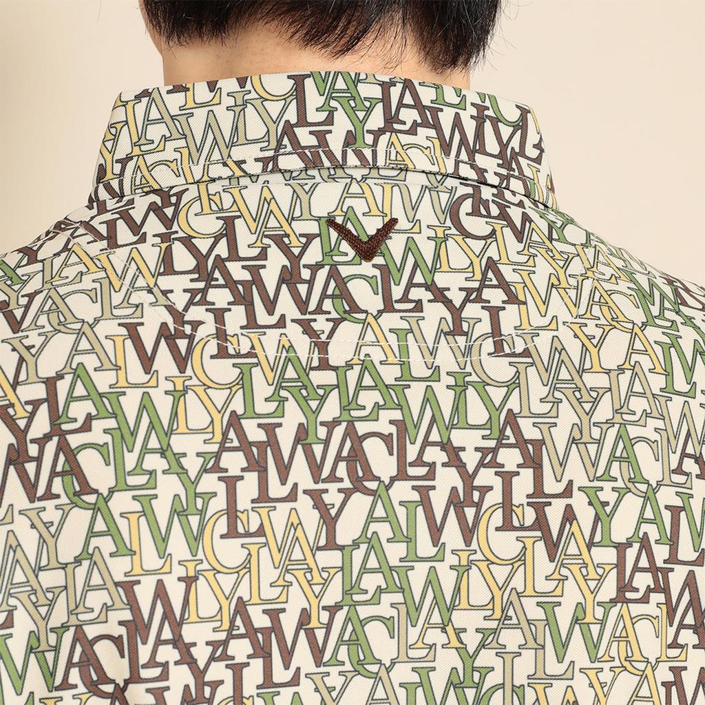 Callaway Short Sleeve Polo Shirt UV Golf C23234104 Size M Men's (Logo Print, Moisture-Wicking, Quick-Drying, Protection, Antibacterial) / /