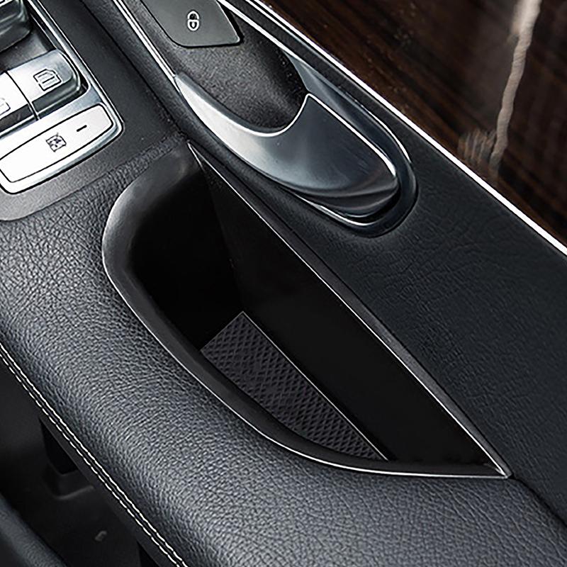 For Mercedes Benz C Class W205 GLC X253 2015-2018 Car Door Armrest Handle Tray Storage Box Organizer Holder Interior Accessories