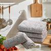{MX} 10Pcs Bamboo Charcoal Thickened Absorbent Dishcloth Microfiber Cleaning Cloths Oil Resistant Wipes Kitchen Rags
