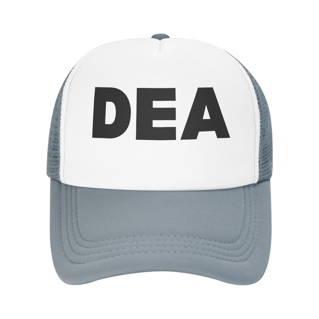 DEA Black Letter Print Baseball Cap Outdoor Sports Breathable Trucker Hat Unisex Adult Street Style Custom Logo Baseball Caps