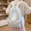 Schoolbag new small fresh backpack Korean version simple female student schoolbag going out backpack large capacity lightweight backpack