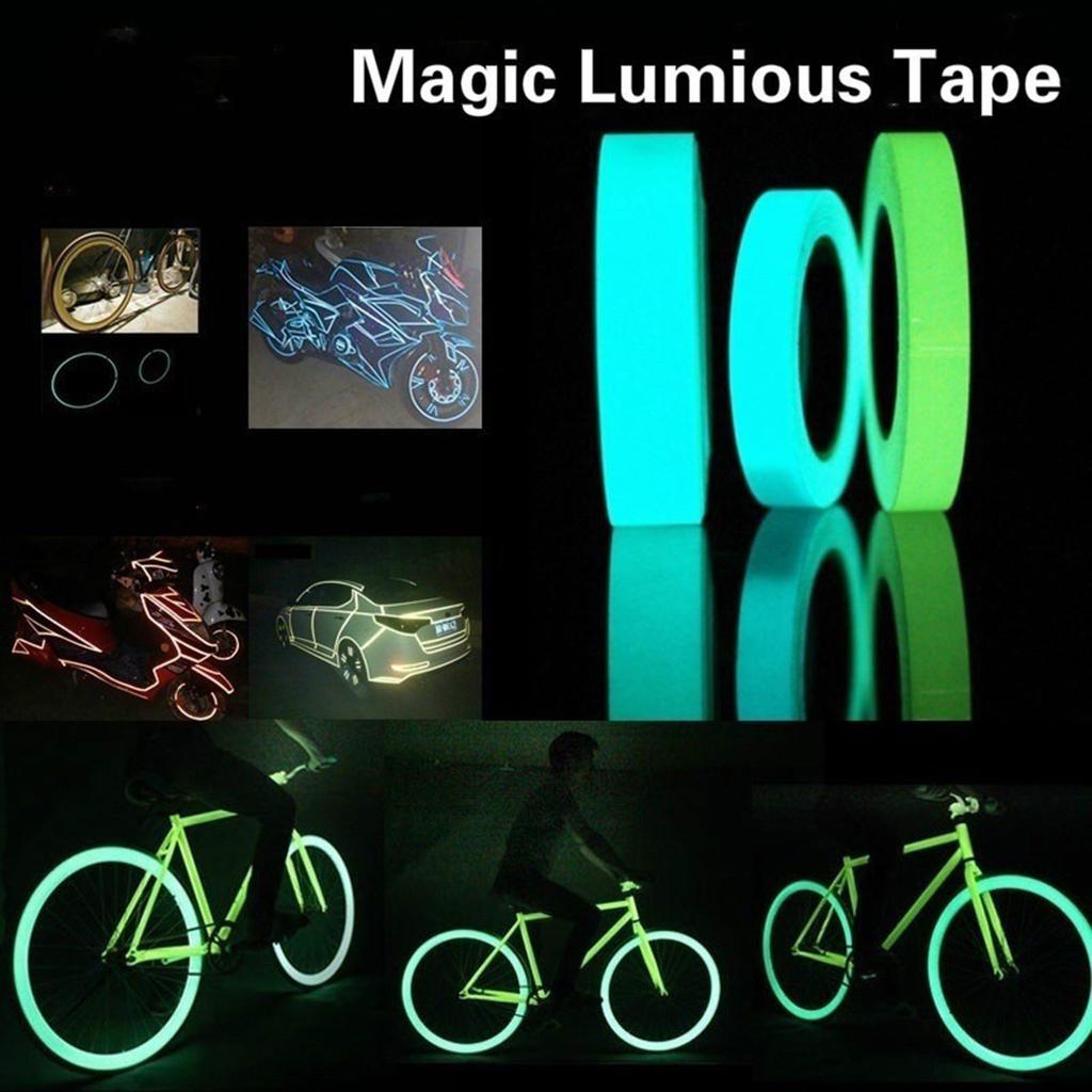 Glow in The Dark Tape 0.6in X 9.8ft Self Adhesive Luminous Sticker for Stair Walkway Skirting Board