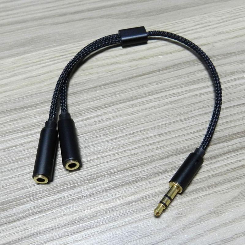 Aux Cable Jack 3.5Mm Audio Cable Male To Double Female Stereo Audio Cable