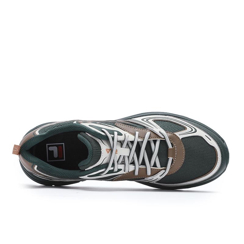 FILA Interun Stylish Low-Top Casual Shoes Men sneakers Green Silver F12M432112FPS