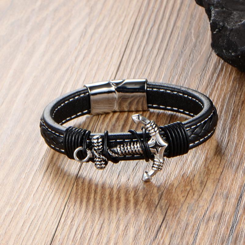 Men's Bracelet Gift Bracelet Korean Version, Stainless Steel Anchor Rope