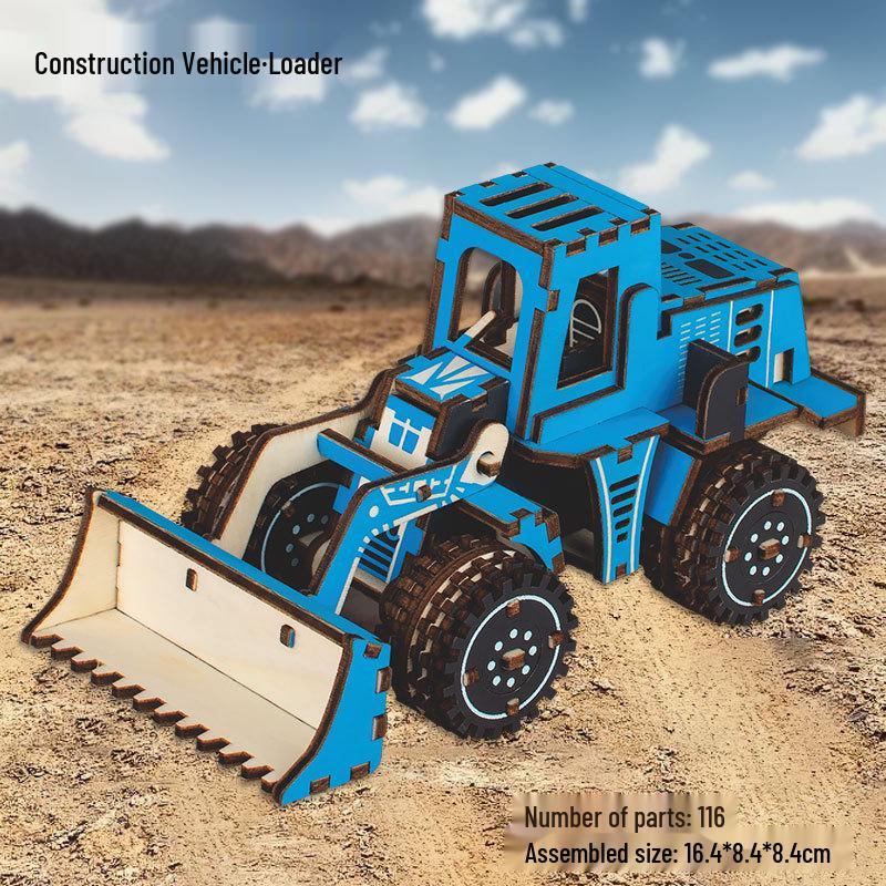 Wooden 3D Military Puzzle Model - Educational DIY Toy for Boys