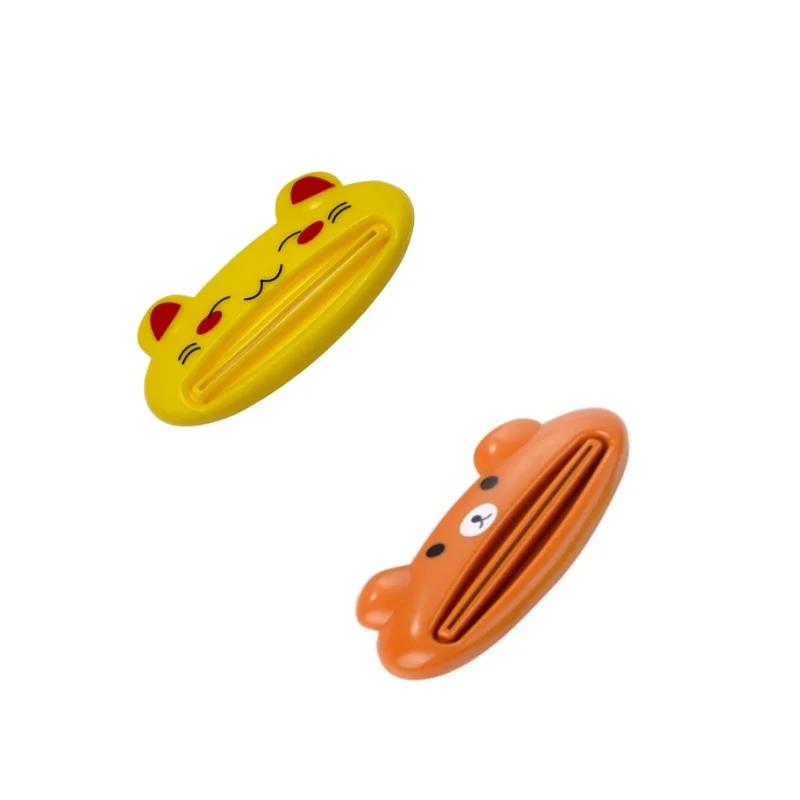 2/4/5pcs Cute Animal Multifunction Squeezer Toothpaste Squeezer Home Commodity Bathroom Tube Cartoon Toothpaste Dispenser