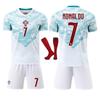 YSHT Portogallo Ronaldo Set Maglia da Calcio per Bambini Bianco Uniforme Sportiva per Giovani