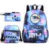 Astro Bot Children's School Bag, Cosmic Robot Elementary School Student Starry Sky Backpack Leisure Bag