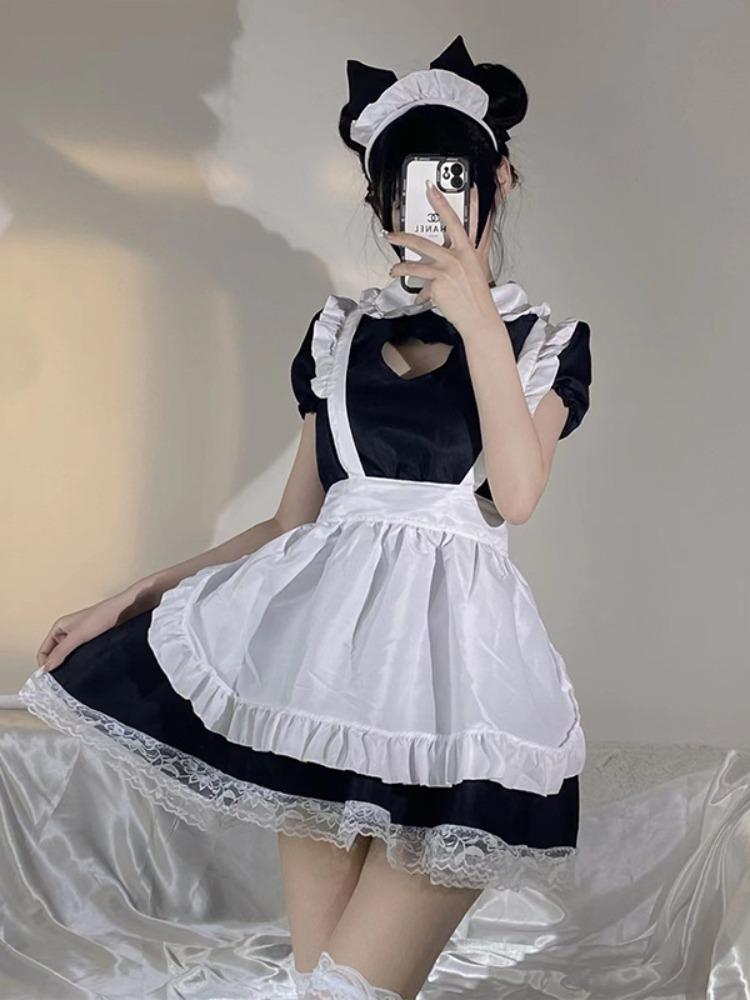 Lolita Servant Kawaii Apron Dress Japanese Anime Show Cosplay Costume High Quality Maid Outfit Women Sexy Lingerie Stage Uniform