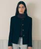 Rolarola Non Collar Button Jacket Black